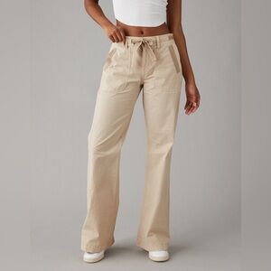 For American Eagle women’s khaki wide-leg utility pants Size 10